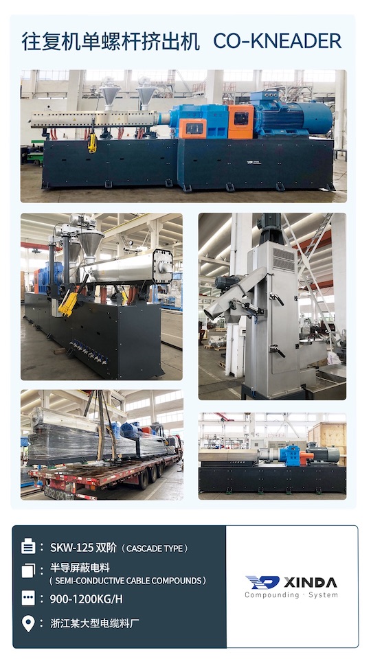 Extruder delivery_Semi-conductive cable compounds_Buss type co-kneader Extruder delivery_Semi-conductive cable compounds